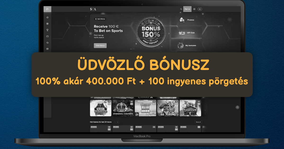 SOL Casino - Legjobb Online Nyerőgépek és Gyors Kifizetés